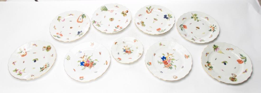 9 Herend Fruits & Flowers Porcelain Plates (1 of 20)