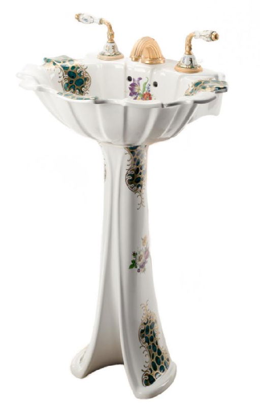 Sherle Wagner Porcelain Pedestal Sink