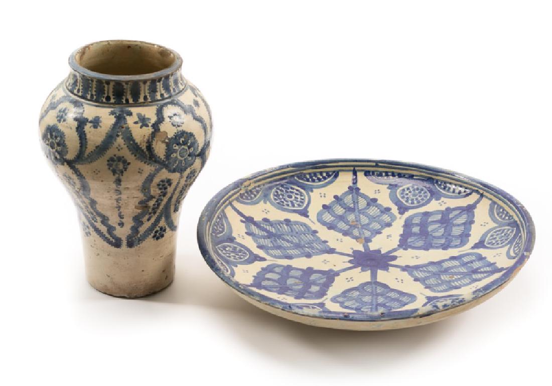 Group of Spanish Blue & White Tin Glazed Pottery (1 of 5)