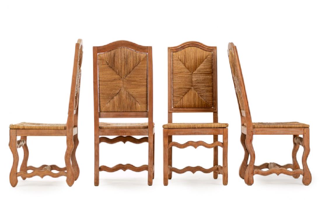 Set of 4 French Provincial Beechwood Side Chairs (1 of 2)