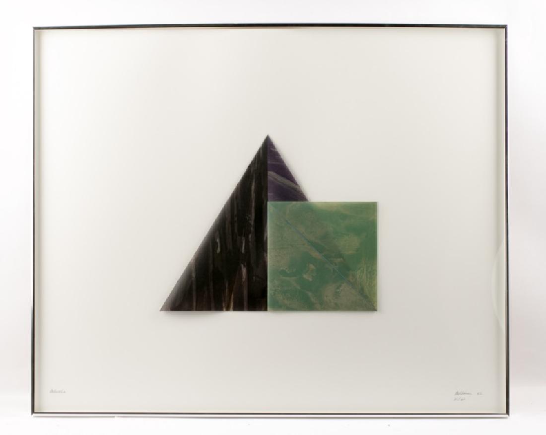 Dorothea Rockburne "Melancholia" Litho, 1982: Dorothea Rockburne (Canadian, b. 1932) "Melancholia", 1982 Lithograph on Transpagra Signed & dated in pencil to lower right, titled in pencil to lower left, edition 30/40 Approx. 32" x 39" (framed), 3