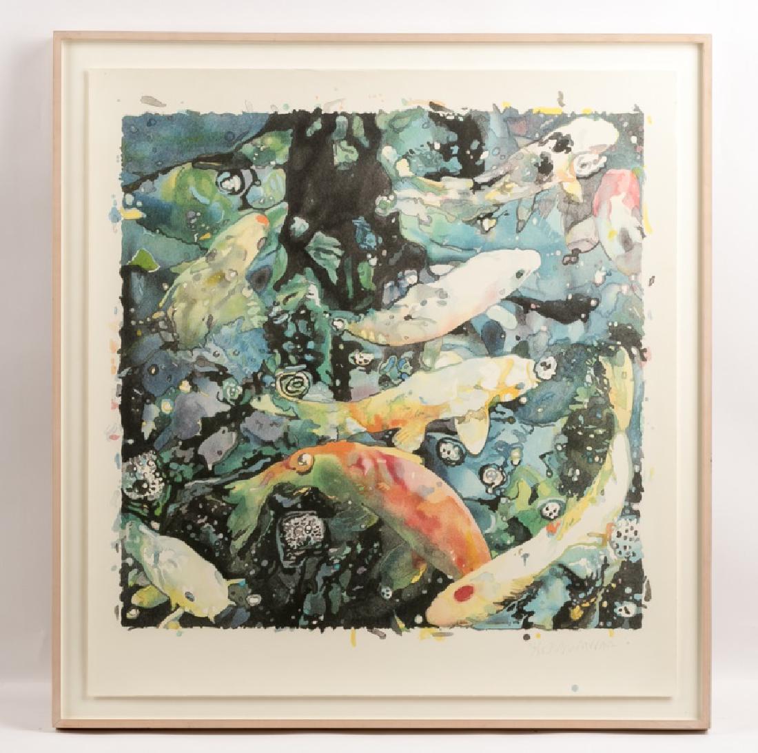 1986 Lithograph, Joseph Raffael "New Beginnings" (1 of 4)