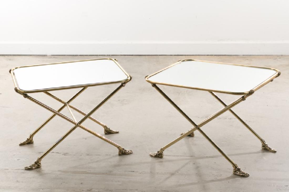 Pair of Fornasetti Style Mirrored Side Tables (1 of 6)