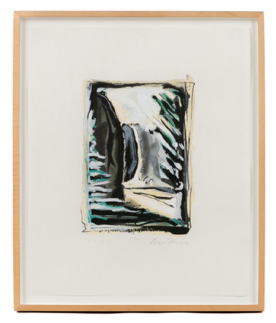 Bryan Hunt "Window" Signed Woodcut, 1986 (1 of 4)