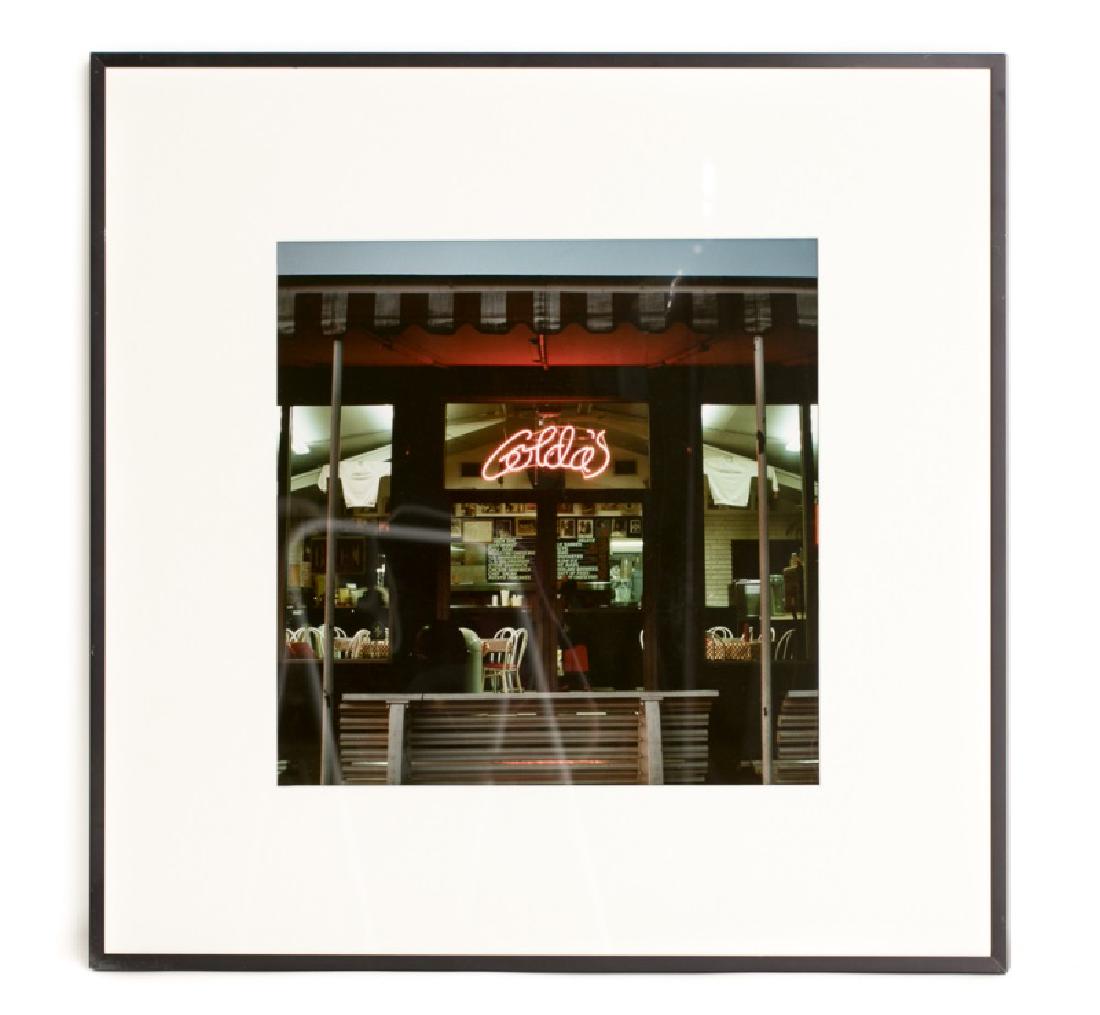 Patty Carroll "Golda's" Framed Cibachrome Print: Patty Carroll (American, b. 1946) "Golda's", 1987 Cibachrome print Signed on verso Ehlers Caudill gallery label to verso Approx. 25.25" x 25.25" (framed), 15" x 15" (sight size)
