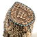 African Kuba Wood Carved Helmet Mask with Beading - 3