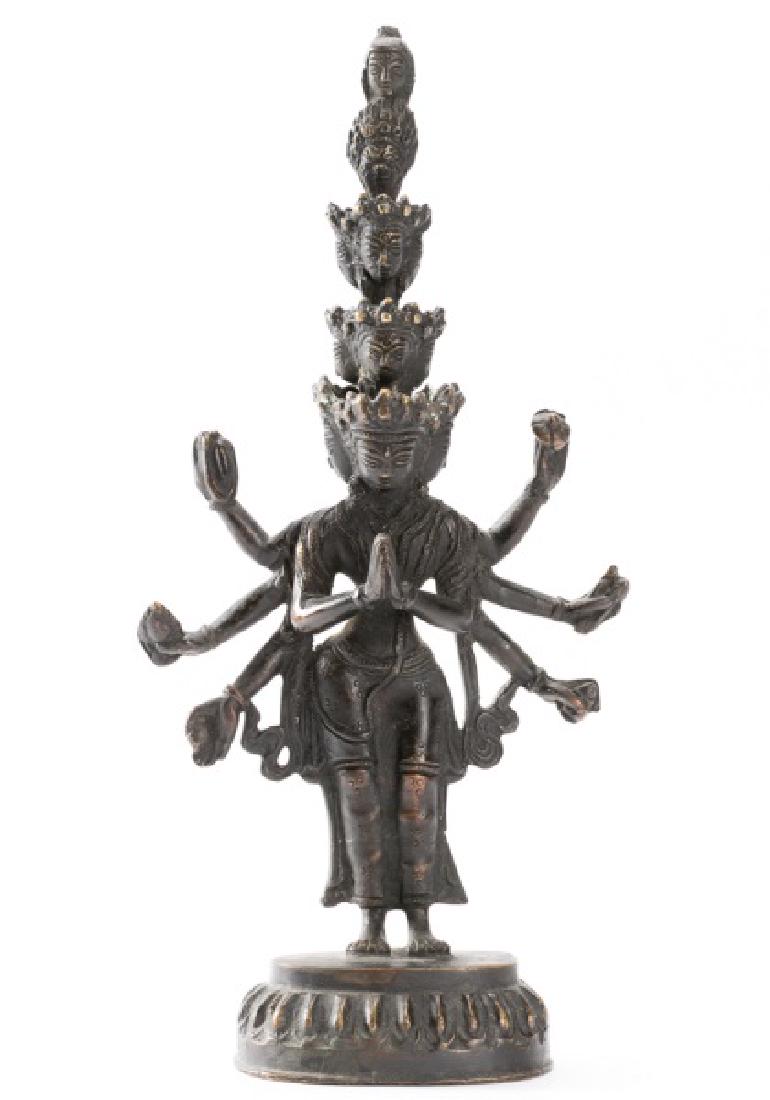 Himalayan Buddhist Bronze of Avalokiteshvara (1 of 5)