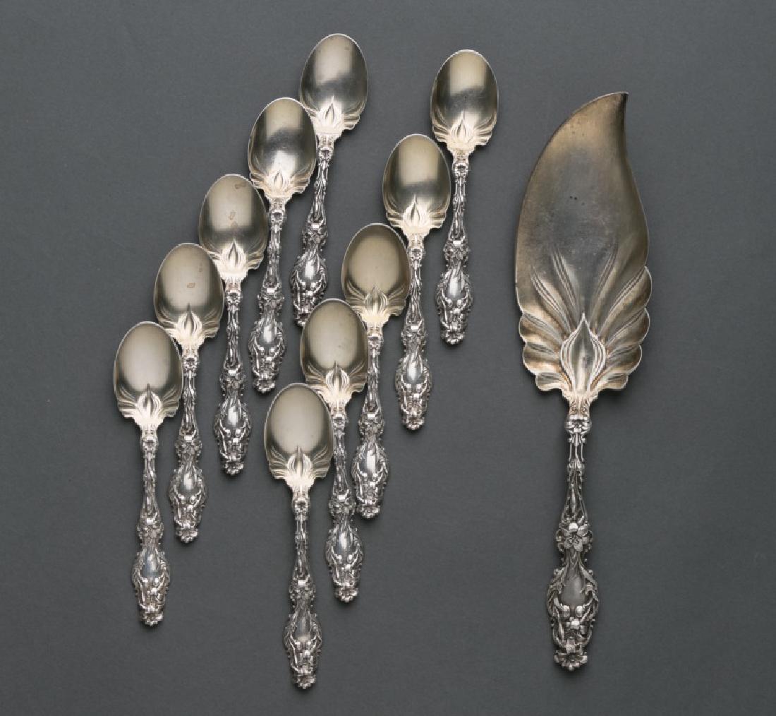 11 PC Whiting "Lily" Sterling Ice Cream Set (1 of 3)