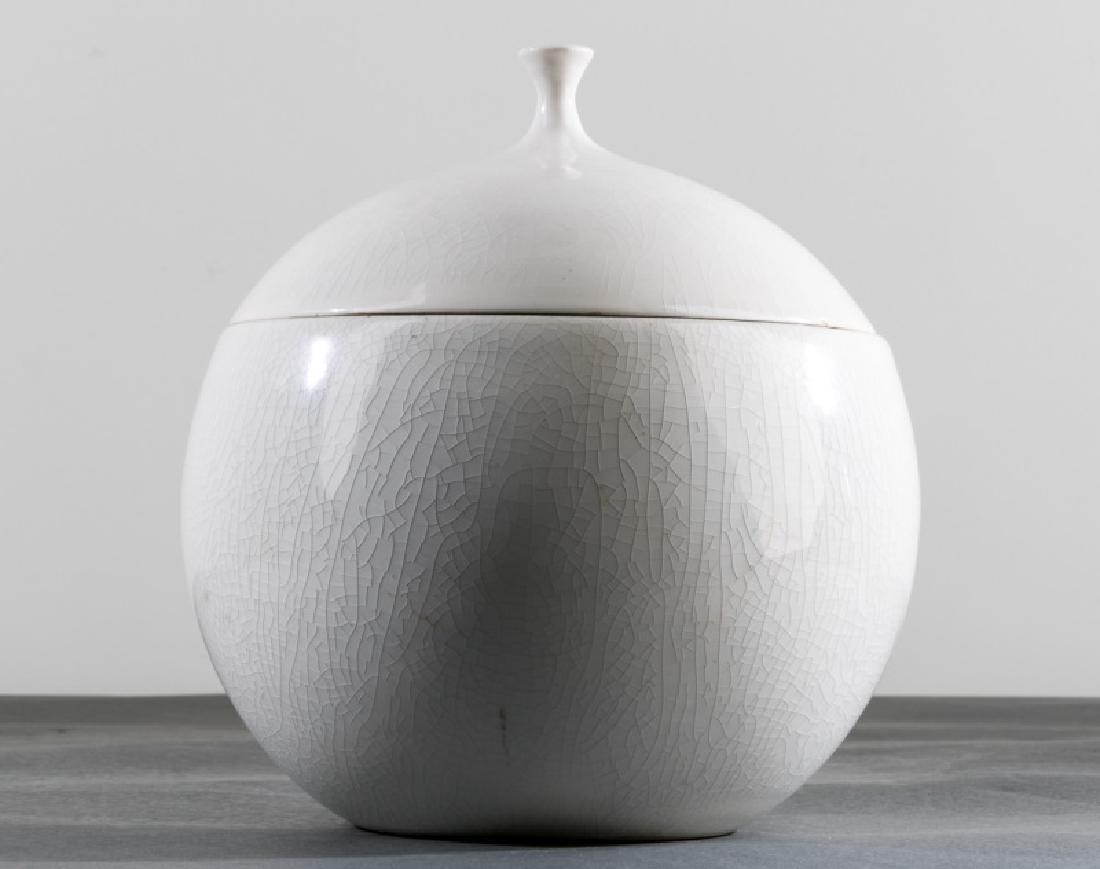 La Gardo Tackett for Schmid White Lidded Bowl (1 of 6)