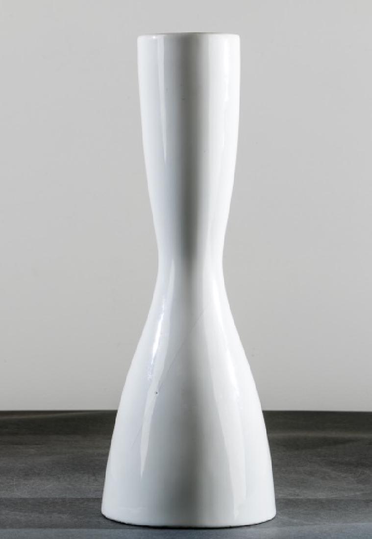 La Gardo Tackett for Freeman, White Ceramic Vase (1 of 3)