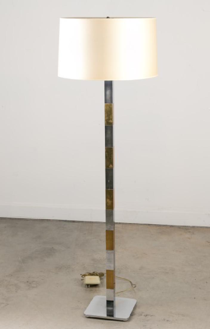 Hansen Lighting 1960s Floor Lamp, Chrome & Brass (1 of 2)