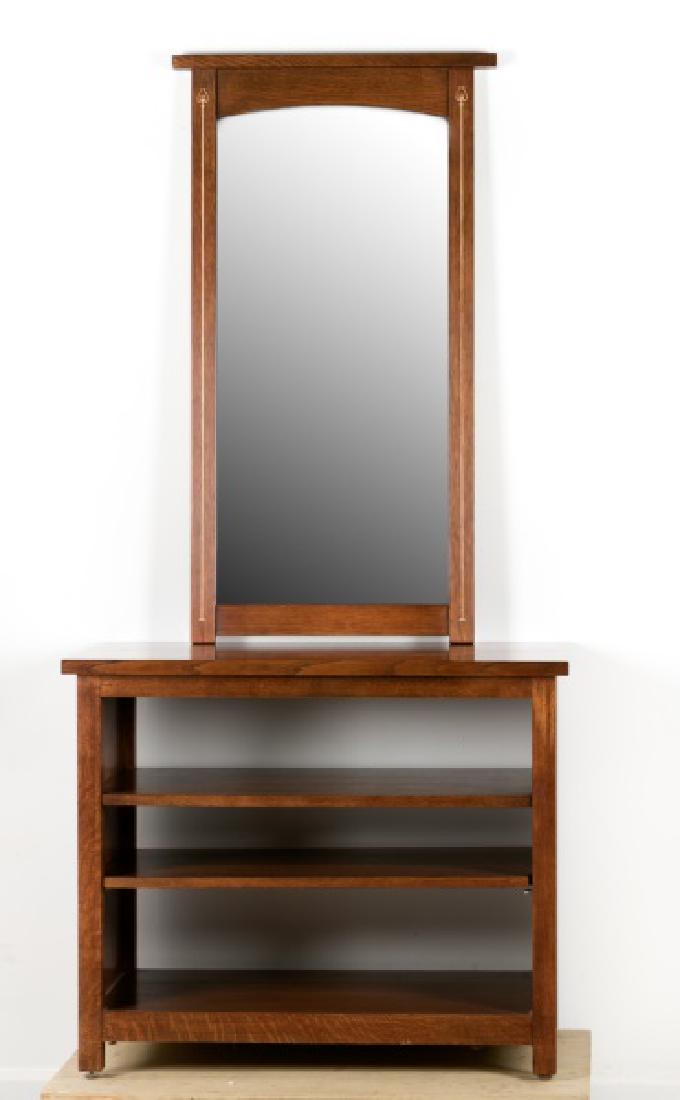 Group of 2, Stickley Mirror & Small Media Cabinet (1 of 6)