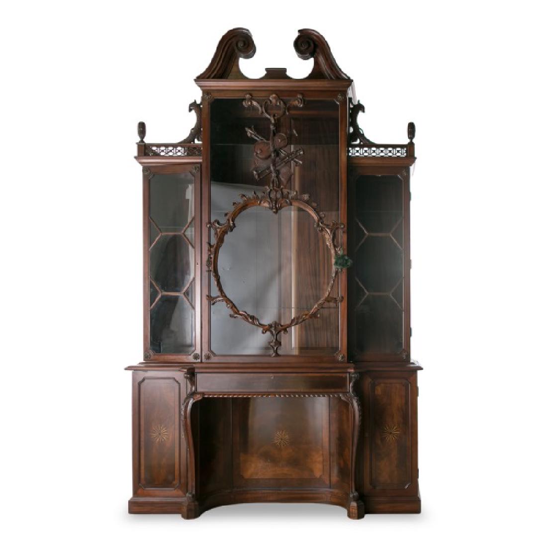 After Thomas Chippendale, Violin Bookcase of 1763 (1 of 4)