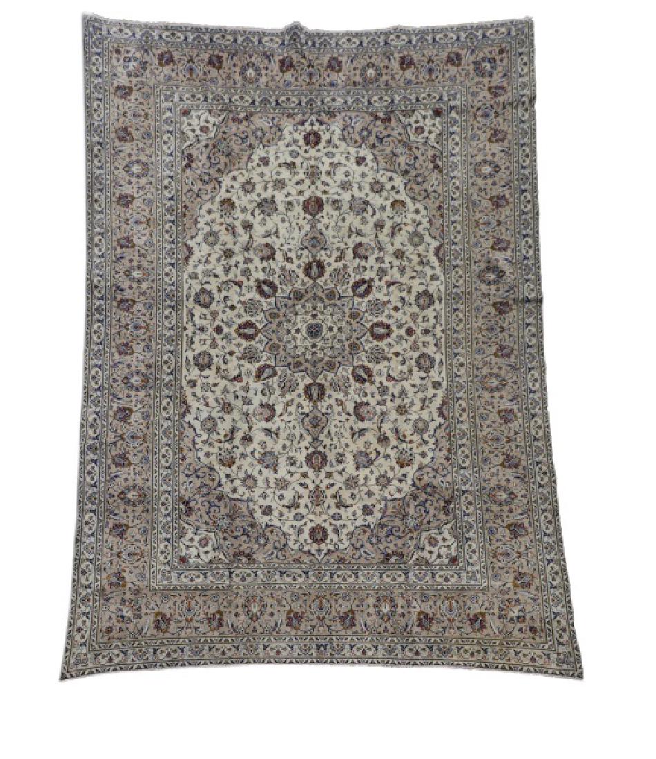 Hand Woven Persian Kashan Area Rug, 8' x 11' (1 of 4)
