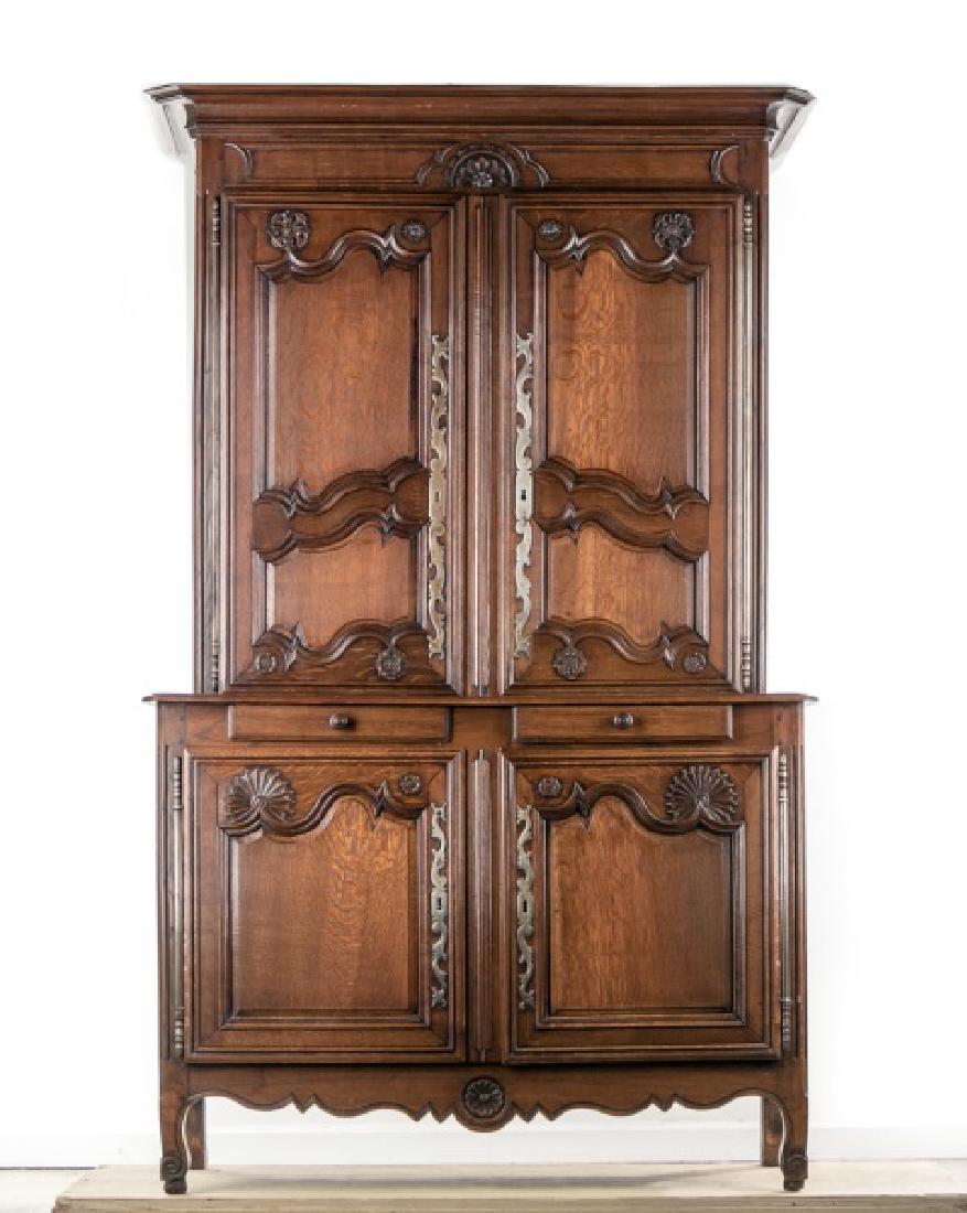 18th/19th C. Provincial Oak Buffet Deux Corps (1 of 10)