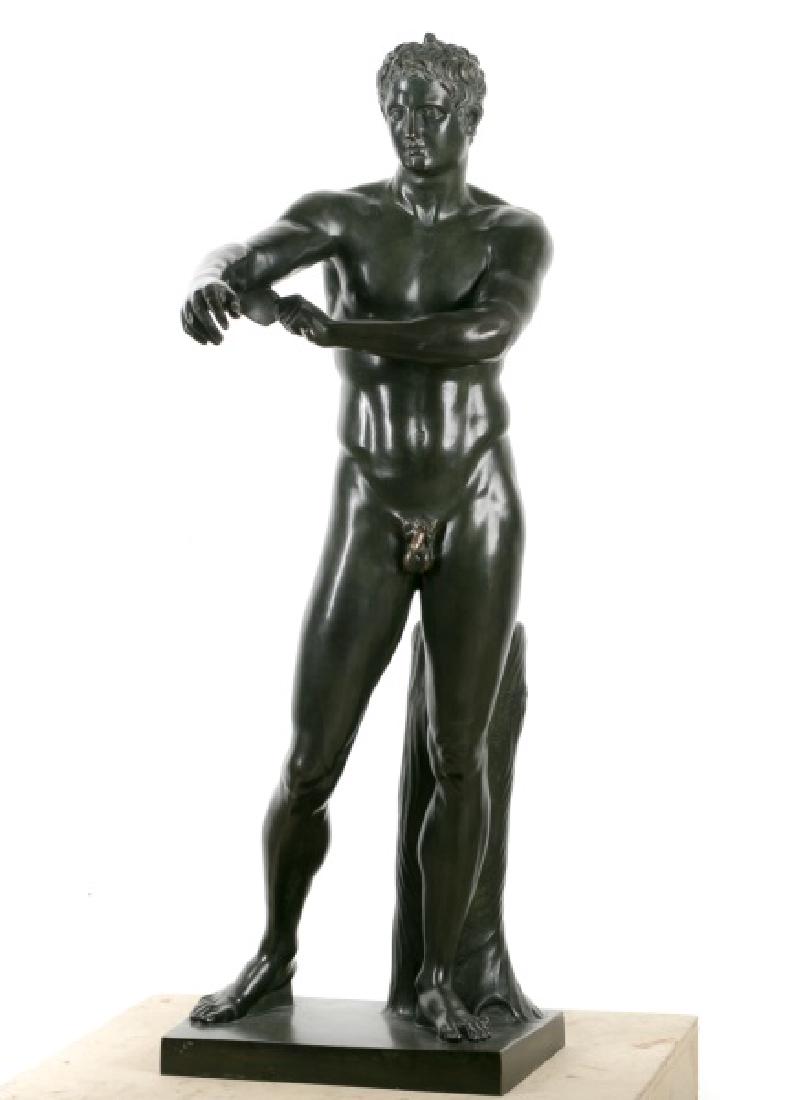 Classical Bronze of Lysippos, Apoxyomenos, 40"