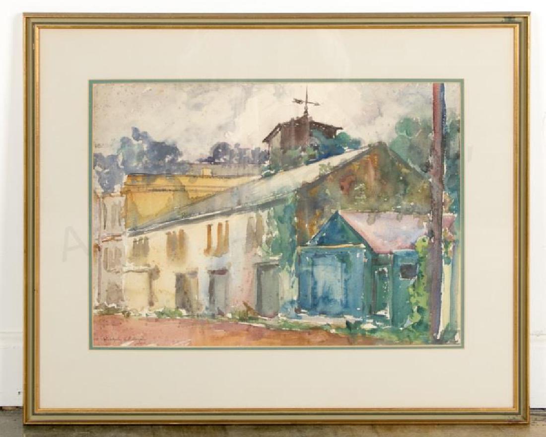 Christopher Murphy, "Church" Watercolor 20th C (1 of 1)
