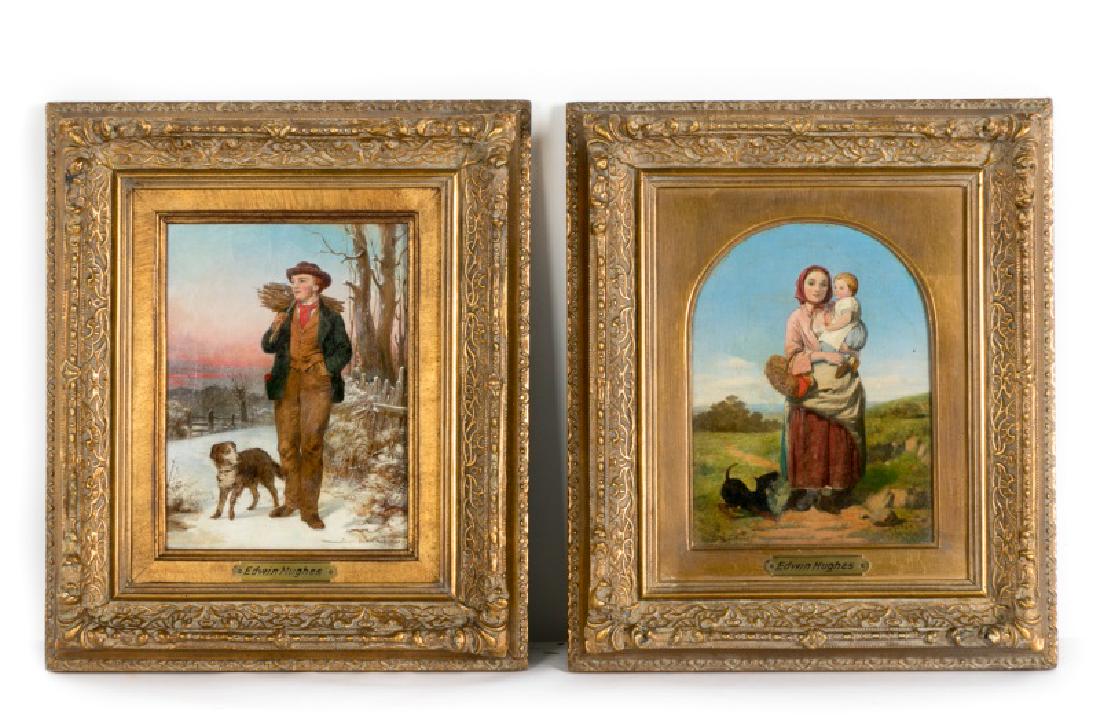 Pair of O/B Figural Works, Edwin Hughes (1 of 6)