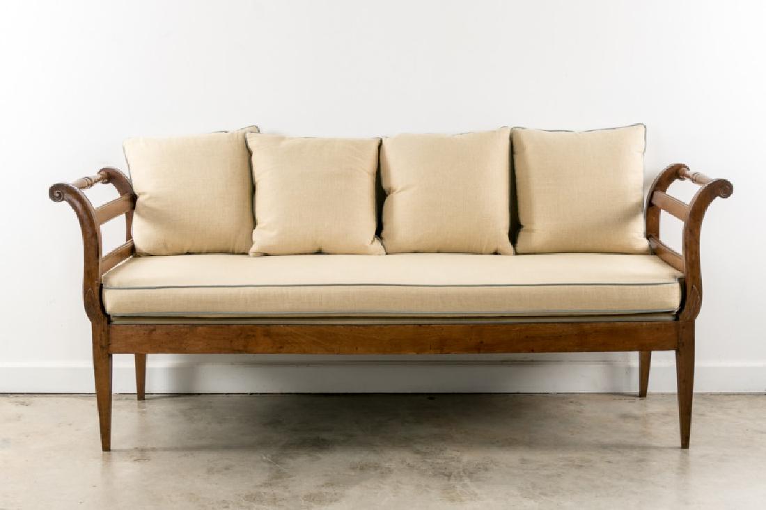 Early 19th C. French Directoire Walnut Day Bed (1 of 5)