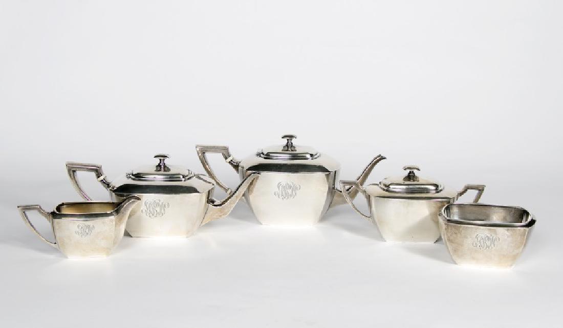 Whiting 5 PC Sterling Silver Tea & Coffee Service (1 of 4)