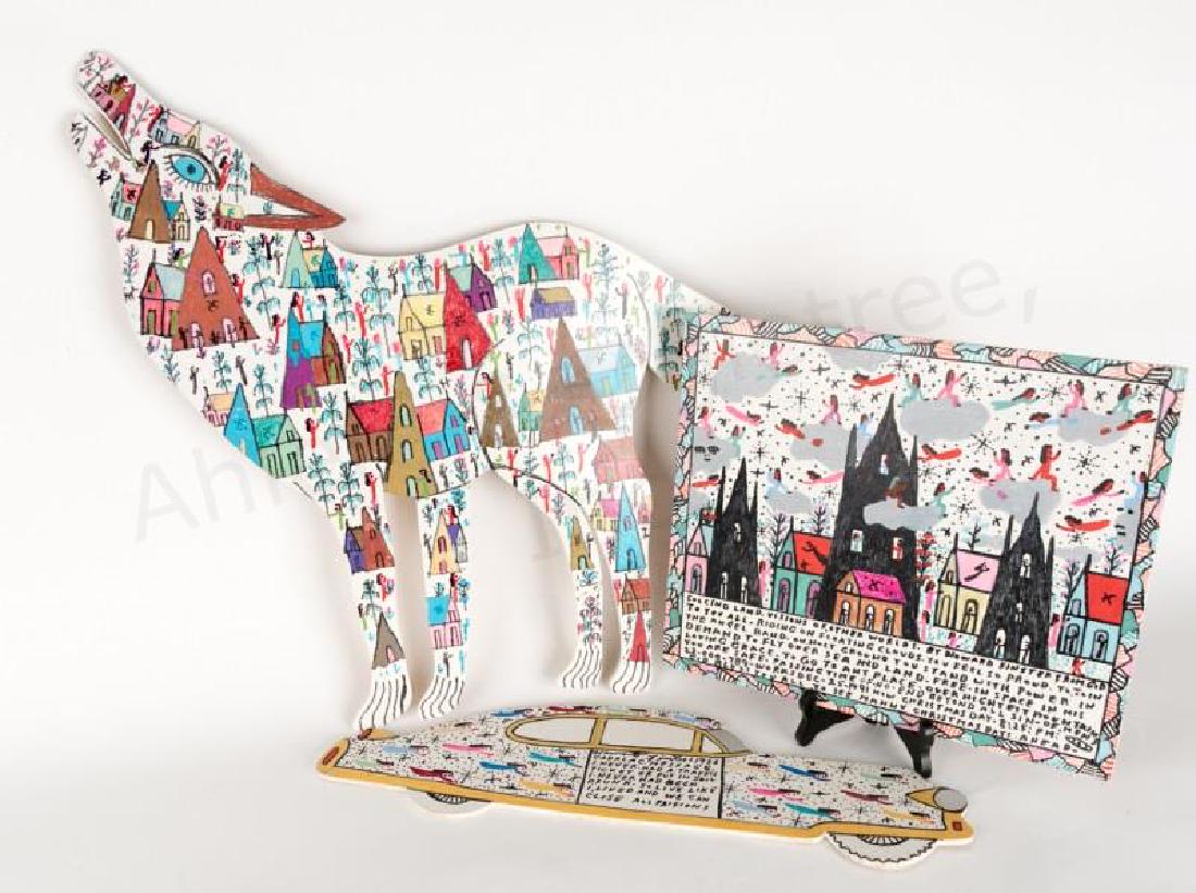 Group of 3 Howard Finster Folk Art Pieces (1 of 5)