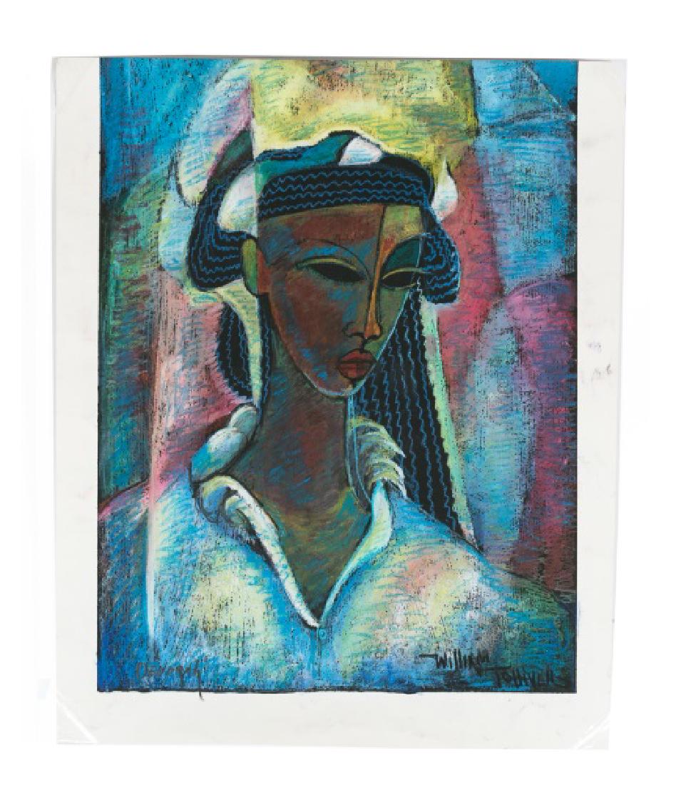 William Tolliver Signed Pastel on Paper, "Deborah" (1 of 4)