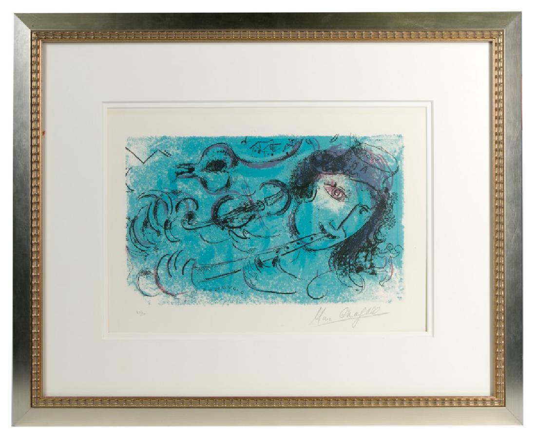 Marc Chagall Signed Litho, The Flute Player, 39/90 (1 of 8)