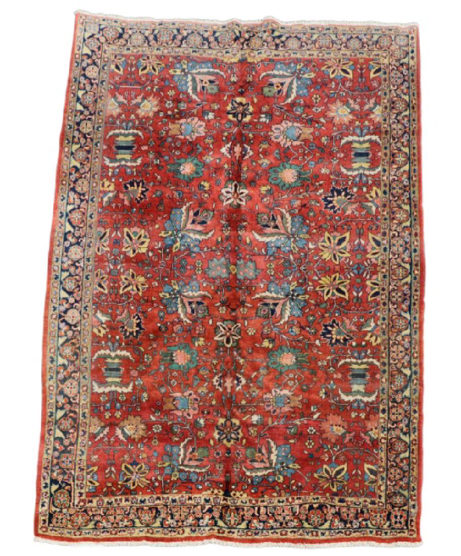 Hand Woven Persian Mahal Area Rug, 7' 8" x 10' 2" (1 of 8)