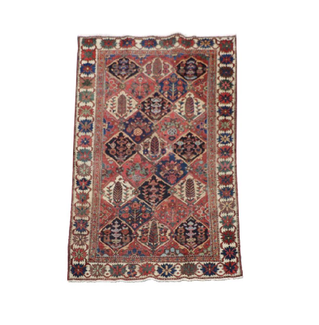 Hand Woven Bakhtiari Area Rug, 4' 2" x 6' 4" (1 of 4)