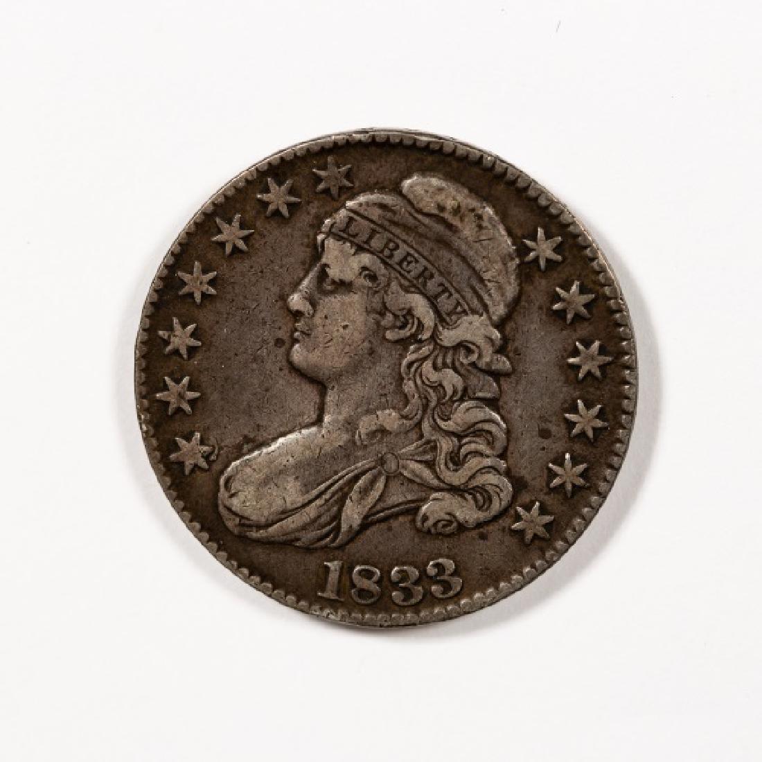 1833 US Capped Bust Silver Half Dollar (1 of 2)