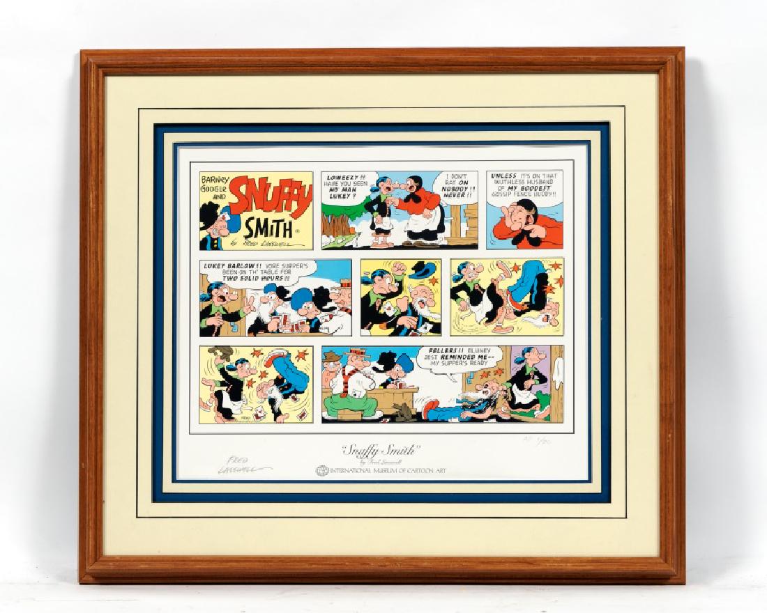 Fred Lasswell, Lithograph, "Snuffy Smith" AP 1/20 (1 of 5)