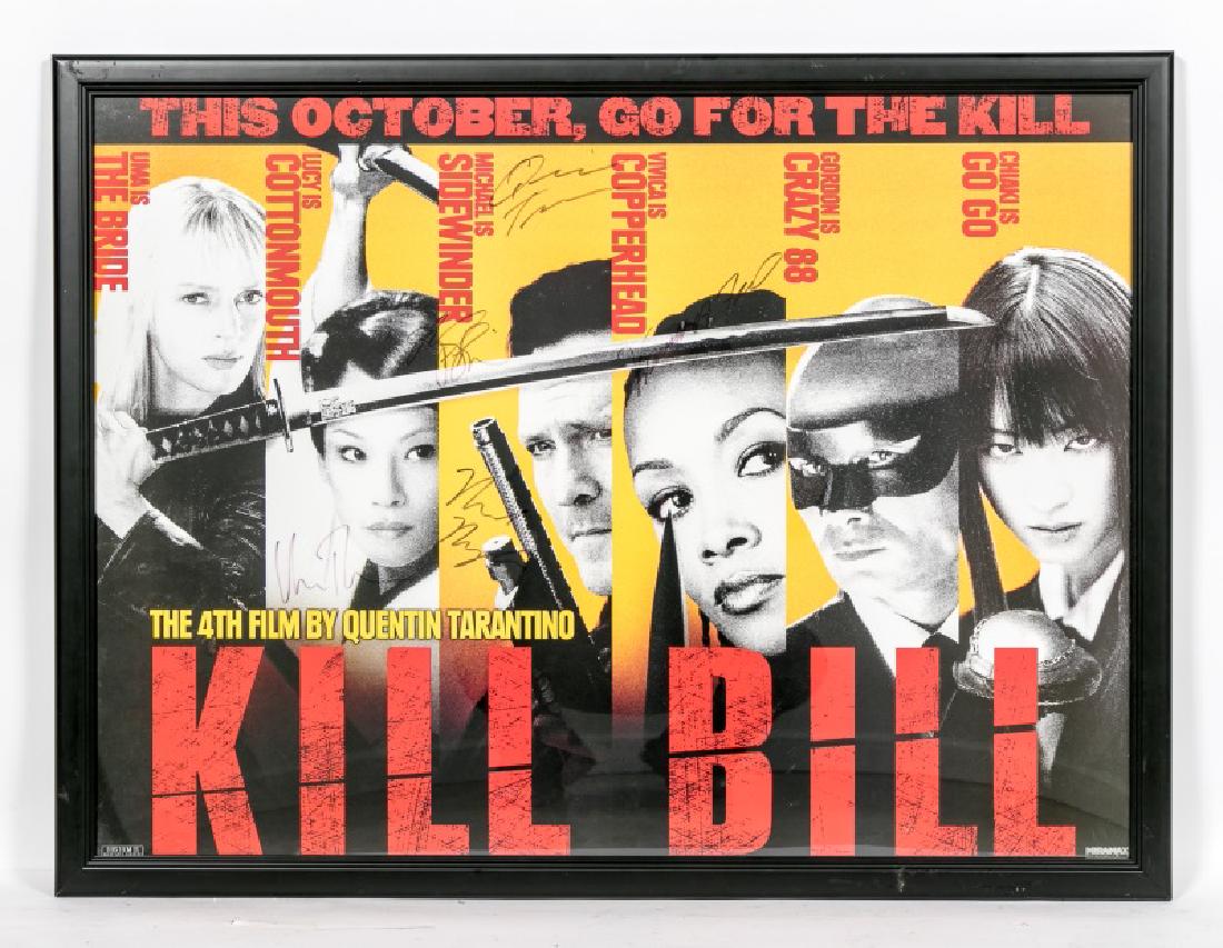 "Kill Bill" Vol. 1 Cast Signed Subway Movie Poster (1 of 8)