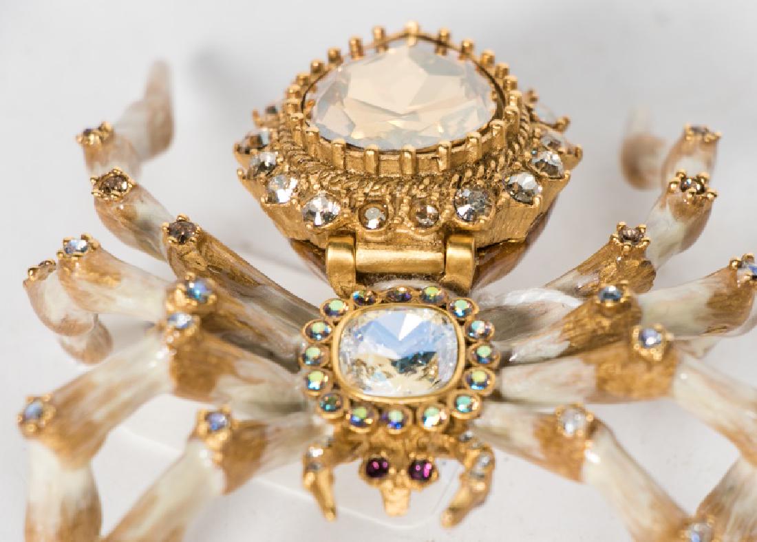 Jay Strongwater Enameled & Jeweled Spider in Box (1 of 8)