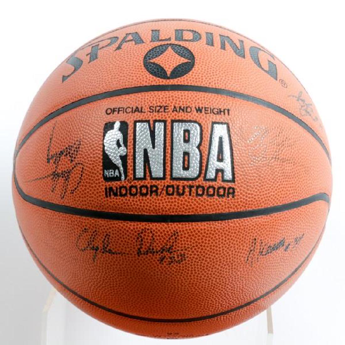 1995-1996 NBA Signed Basketball in Case (1 of 13)