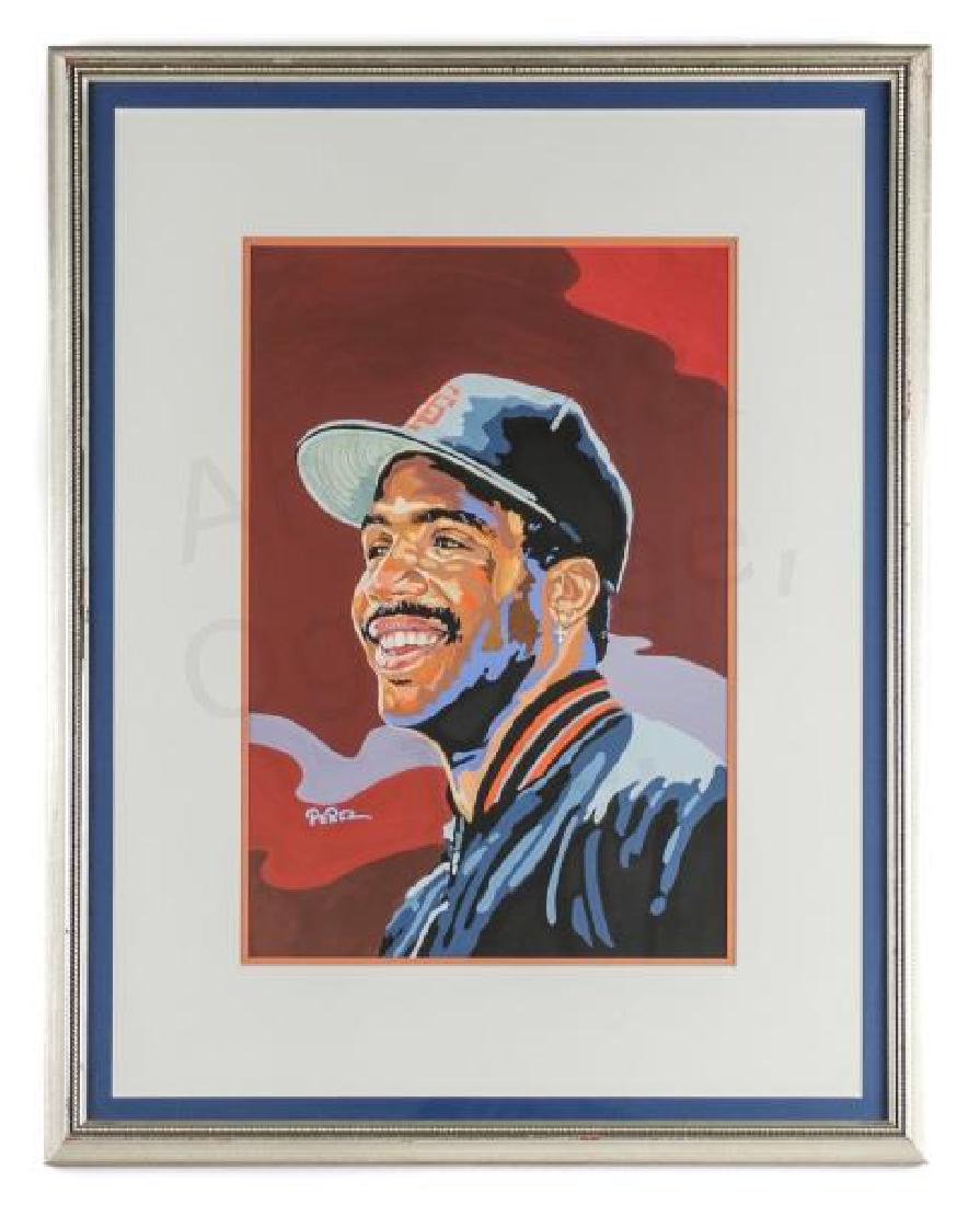 Dick Perez, Portrait of Barry Bonds, SF Giants (1 of 3)