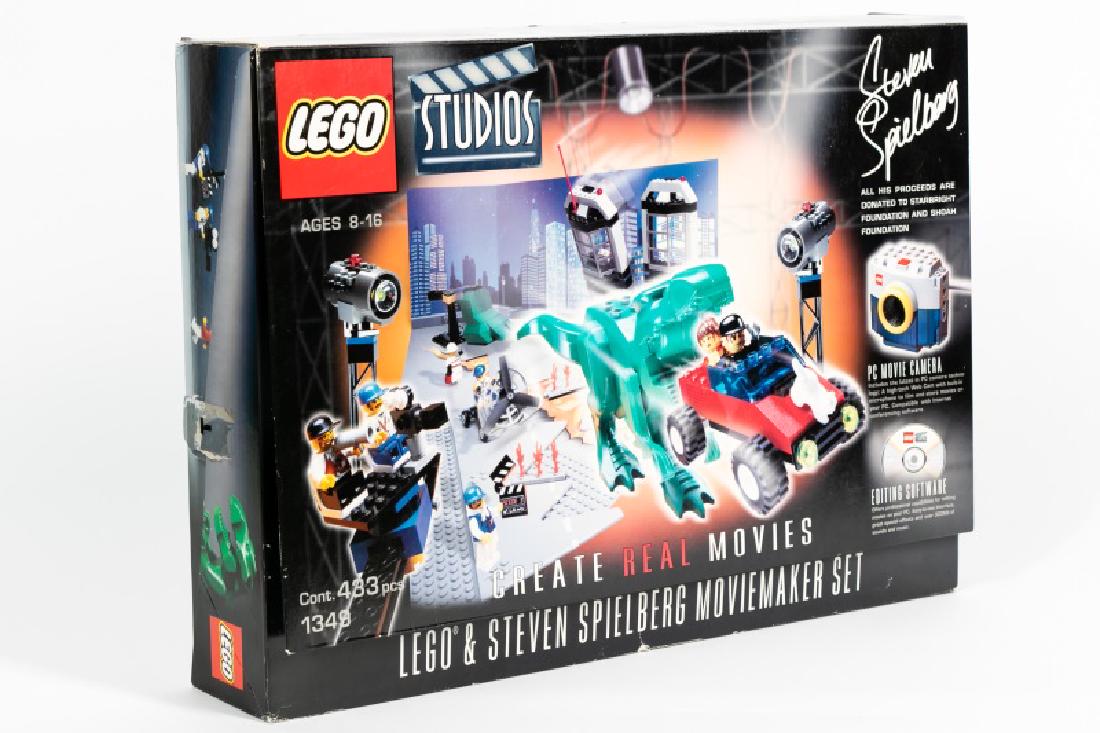 Lego Studio & Steven Spielberg Moviemaker Set: A 2000 LEGO Studios: LEGO & Steven Spielberg Moviemaker Set Approx. h. 15", w. 21