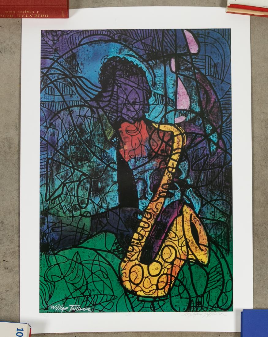 William Tolliver Pencil Signed Print, "Sax" (1 of 3)