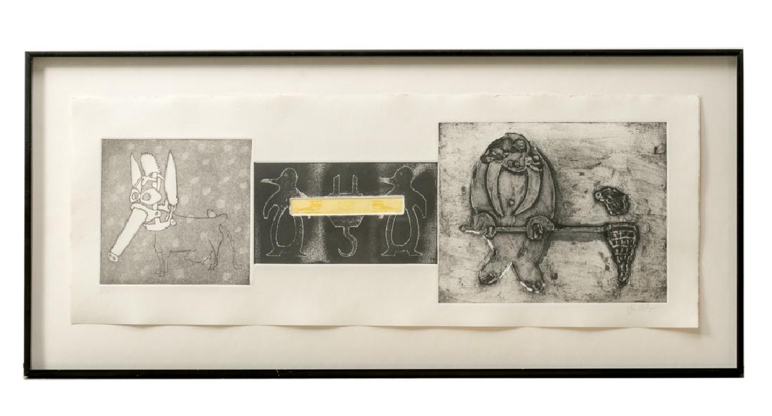 Tyler Stallings Embossed Print, Comedic Animals (1 of 3)