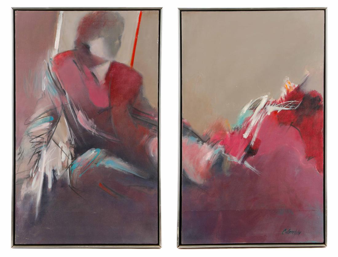 Carole Connely, "Diptych - Reclined Figure," 1984 (1 of 8)