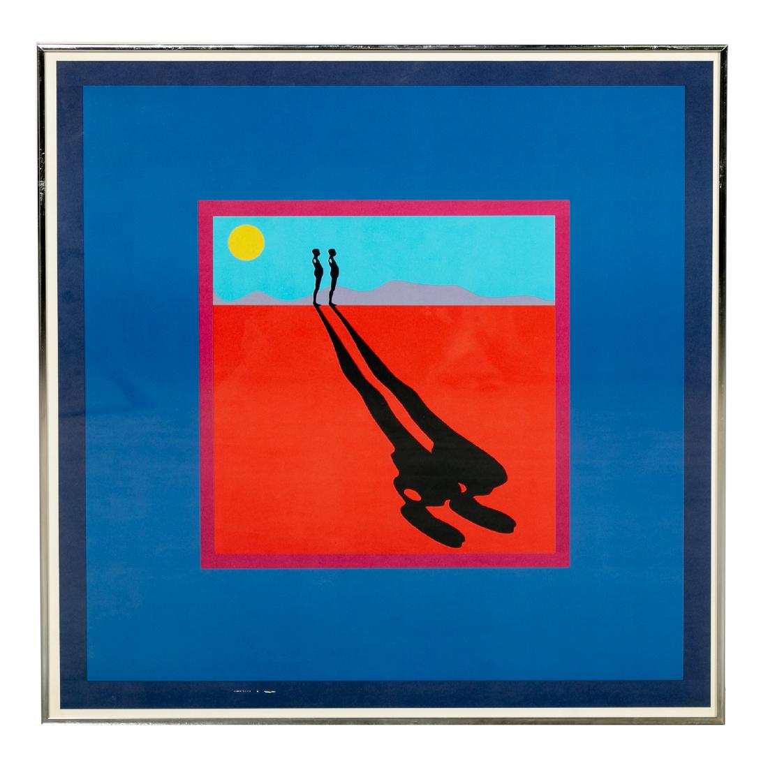 Ernest Trova Figural Color Screenprint (1 of 3)