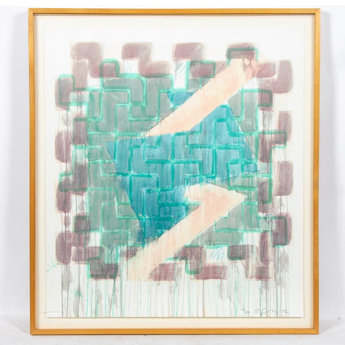 Richard Smith "Arbor" Mixed Media Work, 1982 (1 of 5)