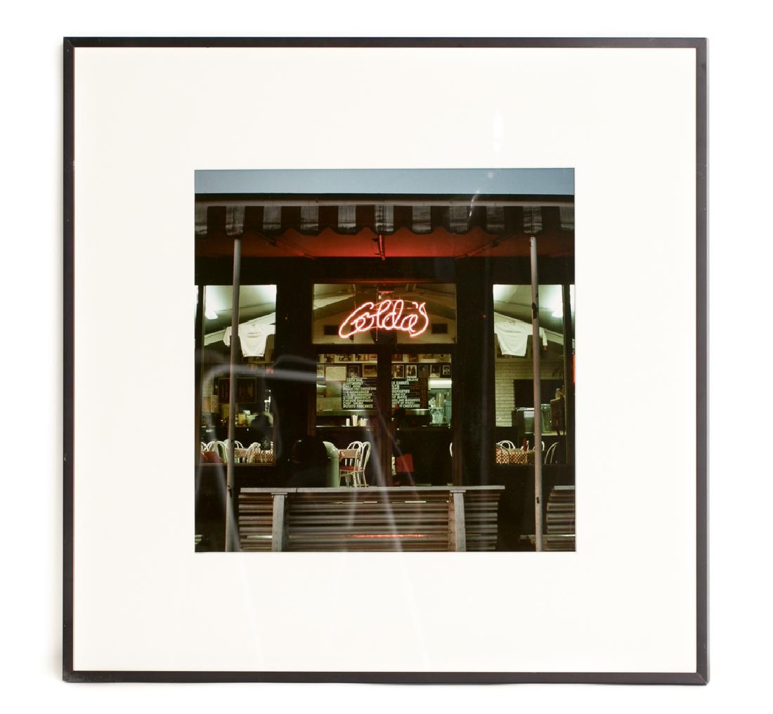 Patty Carroll "Golda's" Framed Cibachrome Print: Patty Carroll (American, b. 1946) "Golda's", 1987 Cibachrome print Signed on verso Ehlers Caudill gallery label to verso Approx. 25.25" x 25.25" (framed), 15" x 15" (sight size)