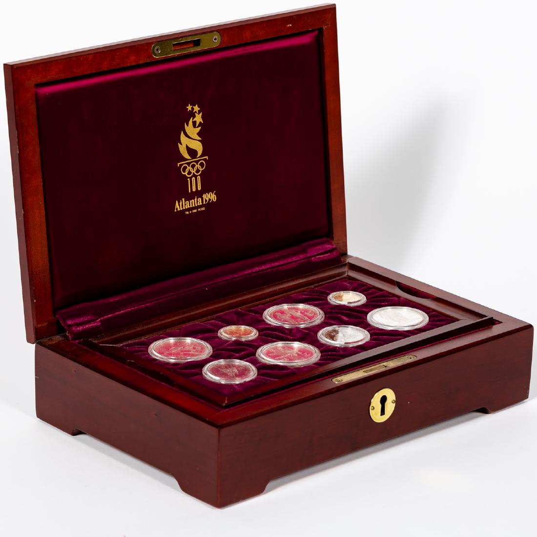 1996 Atlanta Olympic Centennial 16 Coin Set w/ Box
