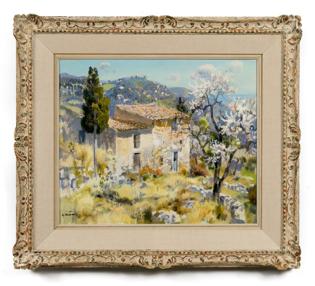 Gabriel Deschamps Signed O/C Landscape (1 of 4)