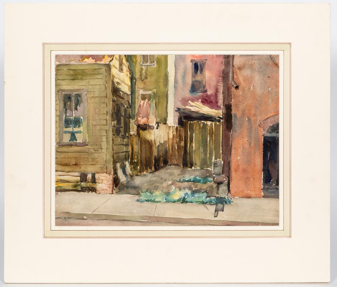 Christopher Murphy Signed Watercolor, "Sidewalk" (1 of 7)