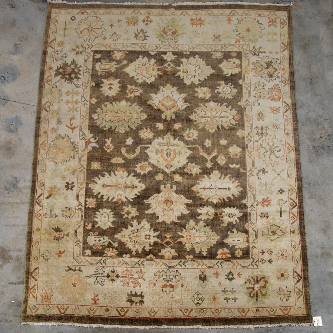 Hand Woven Oushak Area Rug, 10' x 8' (1 of 3)