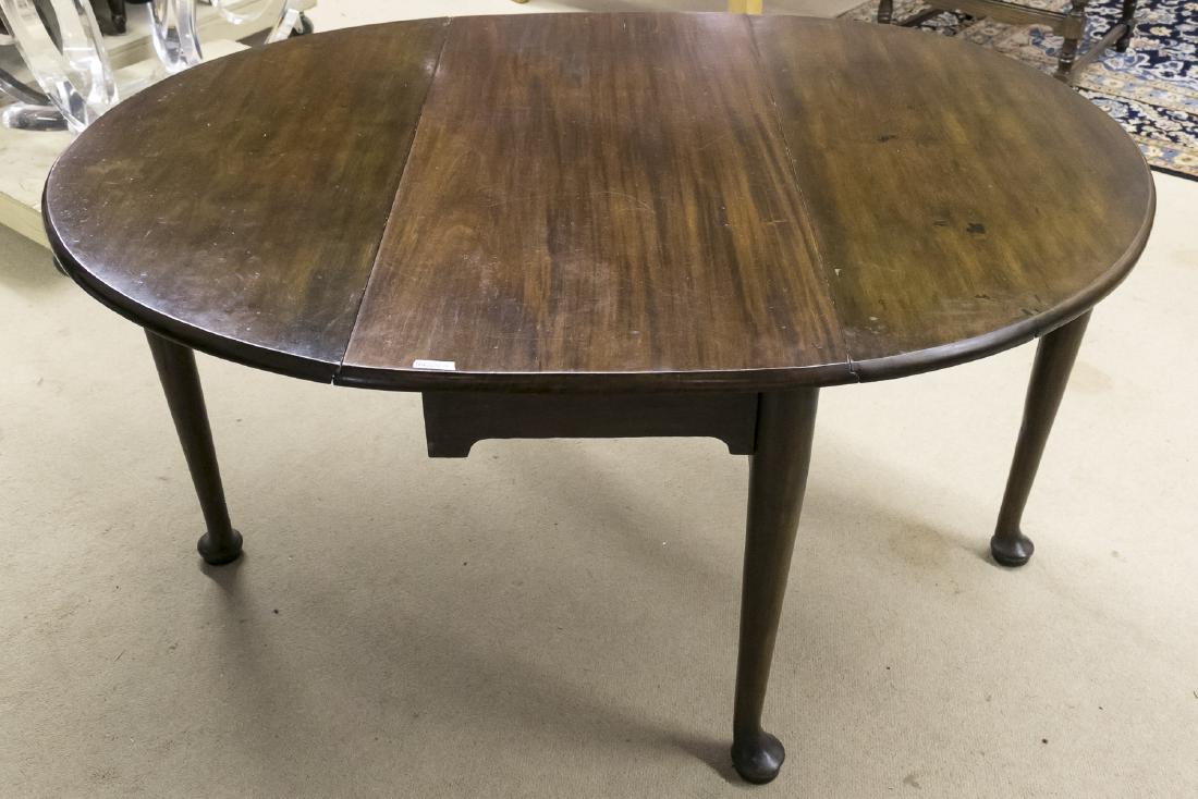 Queen Anne Style Oval Drop Leaf Dining Table (1 of 2)
