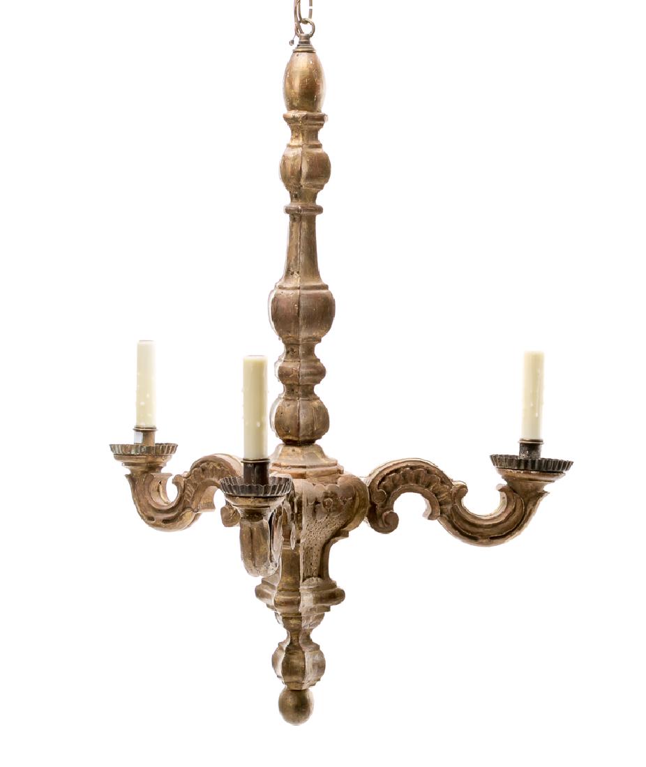 19th C. Italian Rococo Carved Giltwood Chandelier (1 of 4)