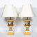 Pair, Exceptional Old Paris Porcelain Lamps, Seascape