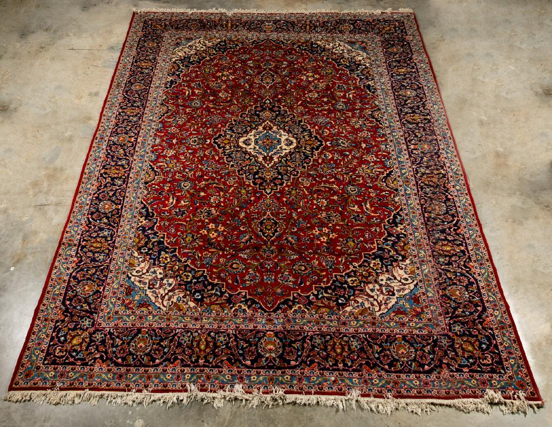 Hand Woven Mahal Area Rug, 10' 7" x 13' 6" (1 of 7)